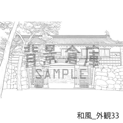 和風の背景集_セット26（外観）