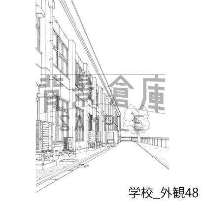 学校の外観です。