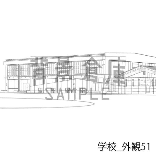 学校の外観です。