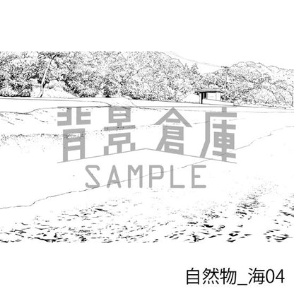 自然物_背景素材集10（海）_トーン