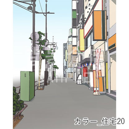 カラー背景集_セット23（住宅）
