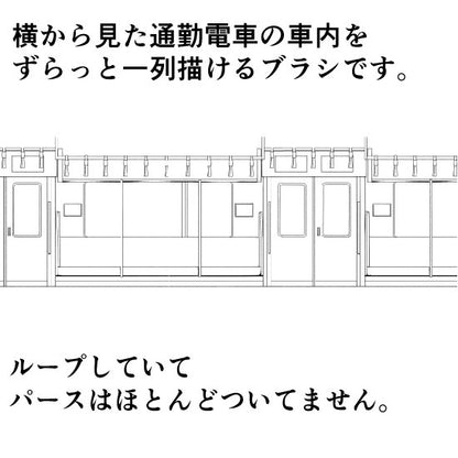ワンルームと電車内ブラシ