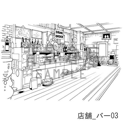 店舗_バー03_トーン