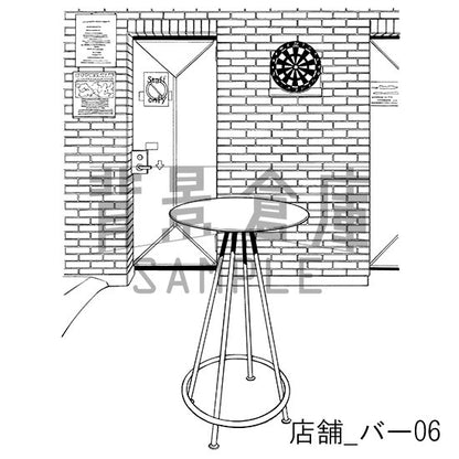 店舗_背景素材集1（バー）_トーン