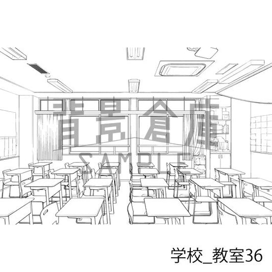学校の教室の背景です。
