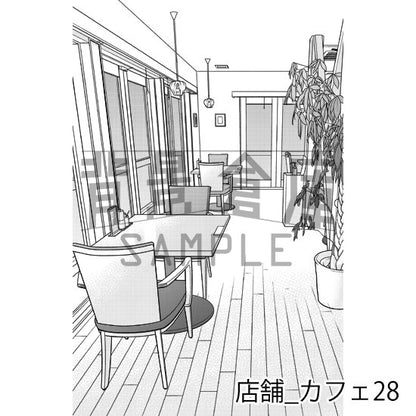 店舗_背景素材集17（カフェ）