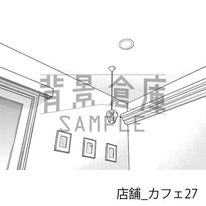店舗_背景素材集17（カフェ）_トーン