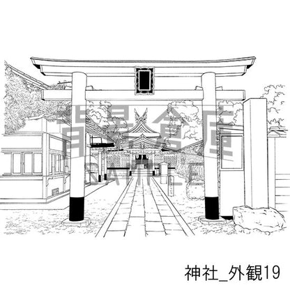 神社_外観19_トーン
