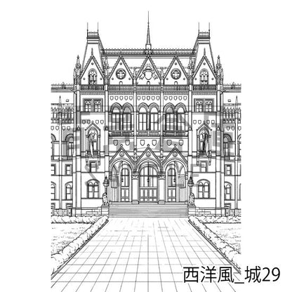 西洋風の城の外観です。