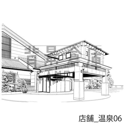 店舗_温泉06_トーン