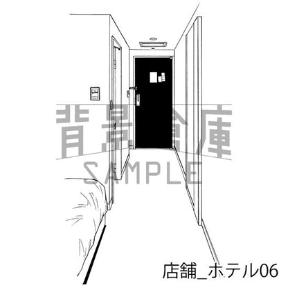 店舗_背景素材集6（ホテル）_トーン