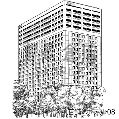 店舗_背景素材集6（ホテル）_トーン