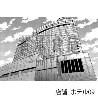 店舗_背景素材集6（ホテル）_トーン