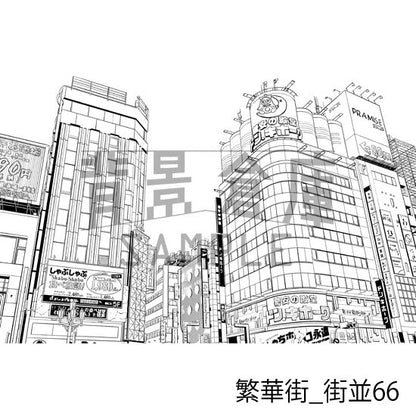 繁華街_街並66_トーン