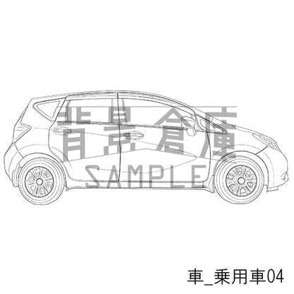 車_乗用車04_トーン