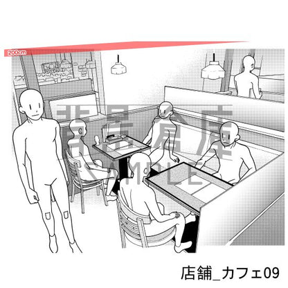 店舗_背景素材集4（カフェ）_トーン