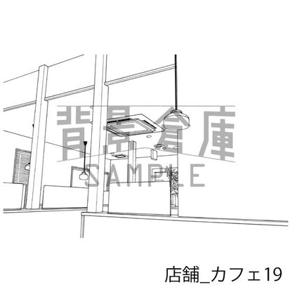 店舗_背景素材集5（カフェ）_トーン