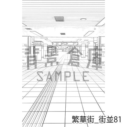 繁華街_街並81_トーン