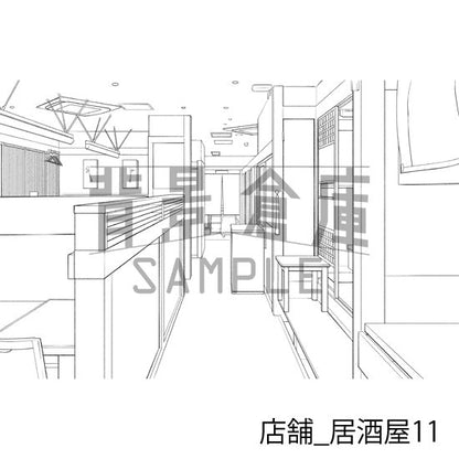 店舗_居酒屋11_トーン