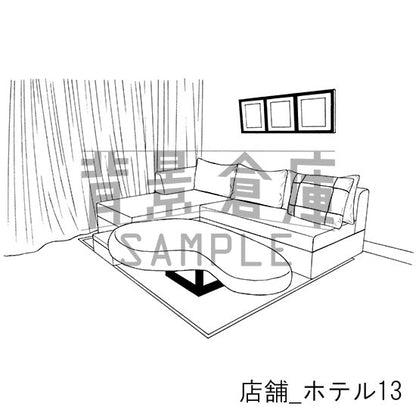 店舗_ホテル13_トーン