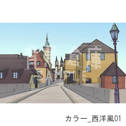 カラー_背景素材集27（西洋風）