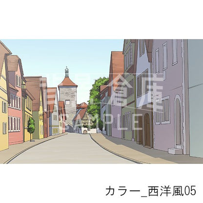 カラー_背景素材集27（西洋風）