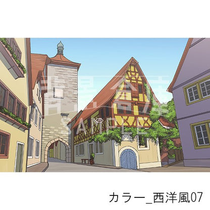 カラー_背景素材集27（西洋風）