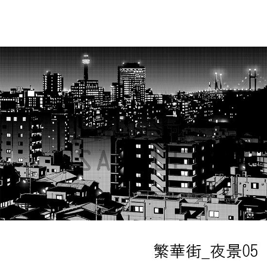 都市の俯瞰の夜景です。