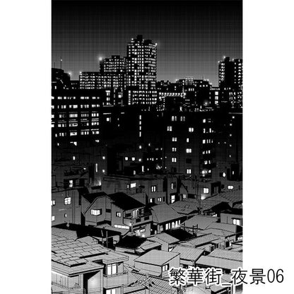 繁華街_背景素材集18（夜景）