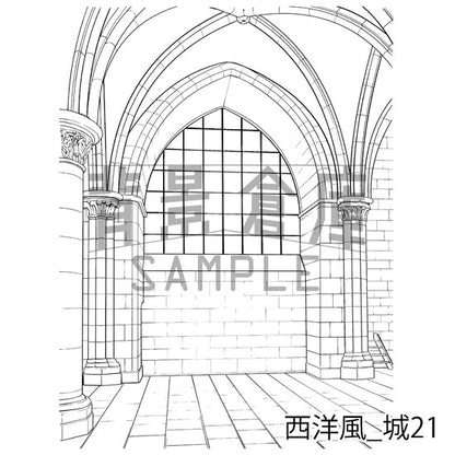 西洋風_城21_トーン