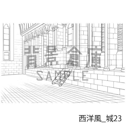 西洋風_城23_トーン