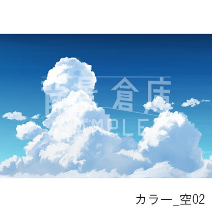 カラー_背景素材集28（空）