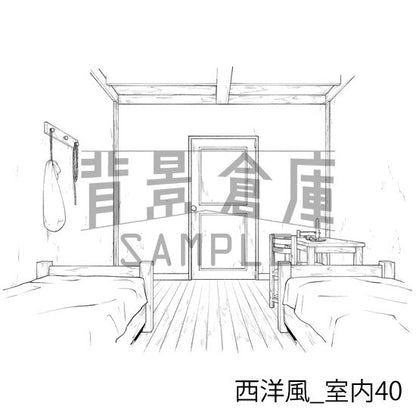 西洋風_室内40_トーン