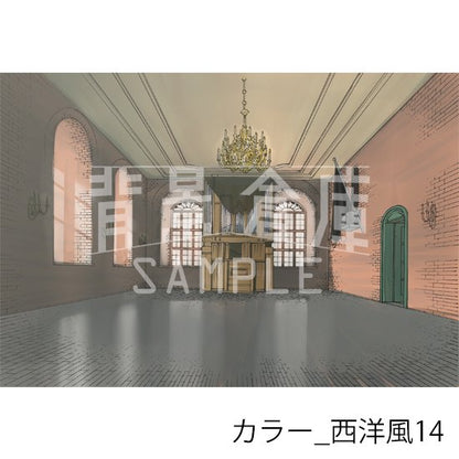 カラー_背景素材集31（西洋風）