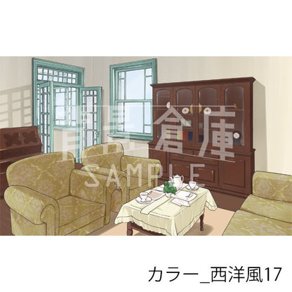 カラー_背景素材集32（西洋風）