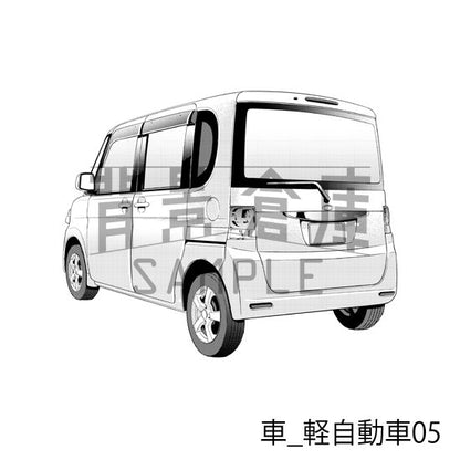 軽自動車（トーンつき）です。