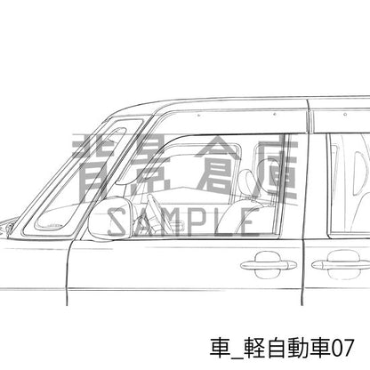 車_軽自動車07_トーン
