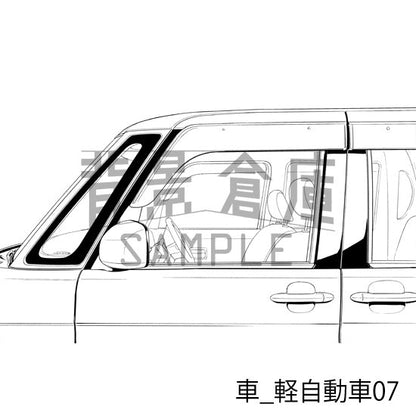 車_軽自動車07_トーン
