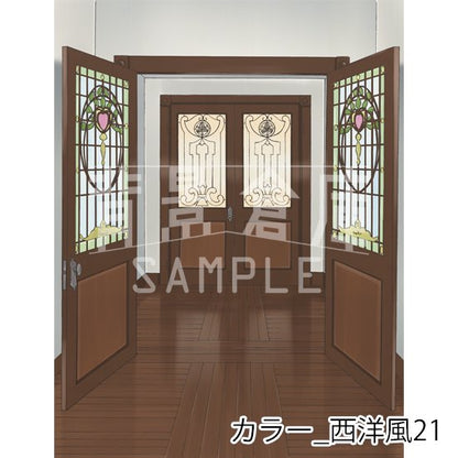 カラー_背景素材集33（西洋風）