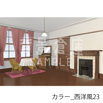 カラー_背景素材集33（西洋風）