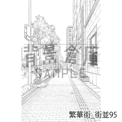 繁華街_街並95_トーン
