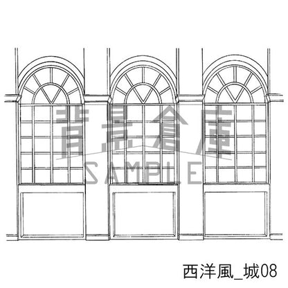 西洋風_背景素材集4（城）_トーン