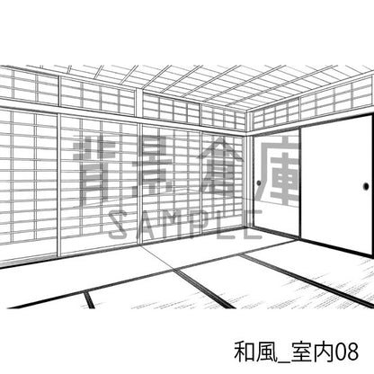 和風_室内08_トーン