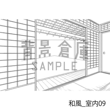 和風_室内09_トーン