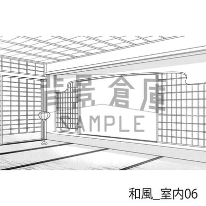 和風_背景素材集1（室内）_トーン