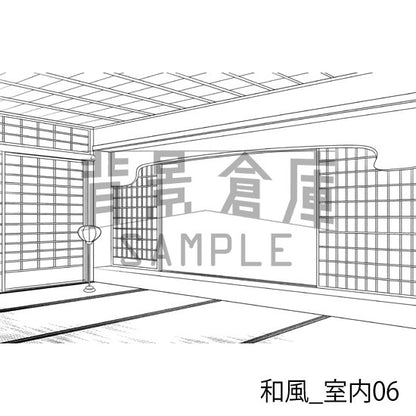 和風_背景素材集1（室内）_トーン