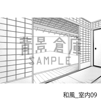 和風_背景素材集1（室内）_トーン