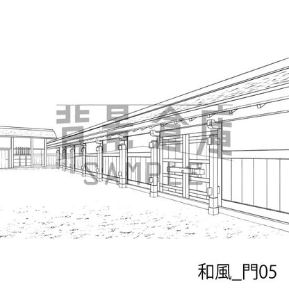 和風_門05_トーン