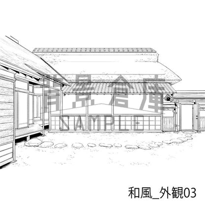 和風_外観03_トーン