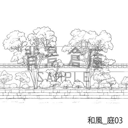 和風_庭03_トーン